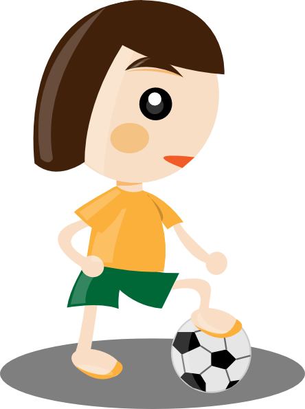 Sport Girl Clip Art - vector clip art online, royalty ...