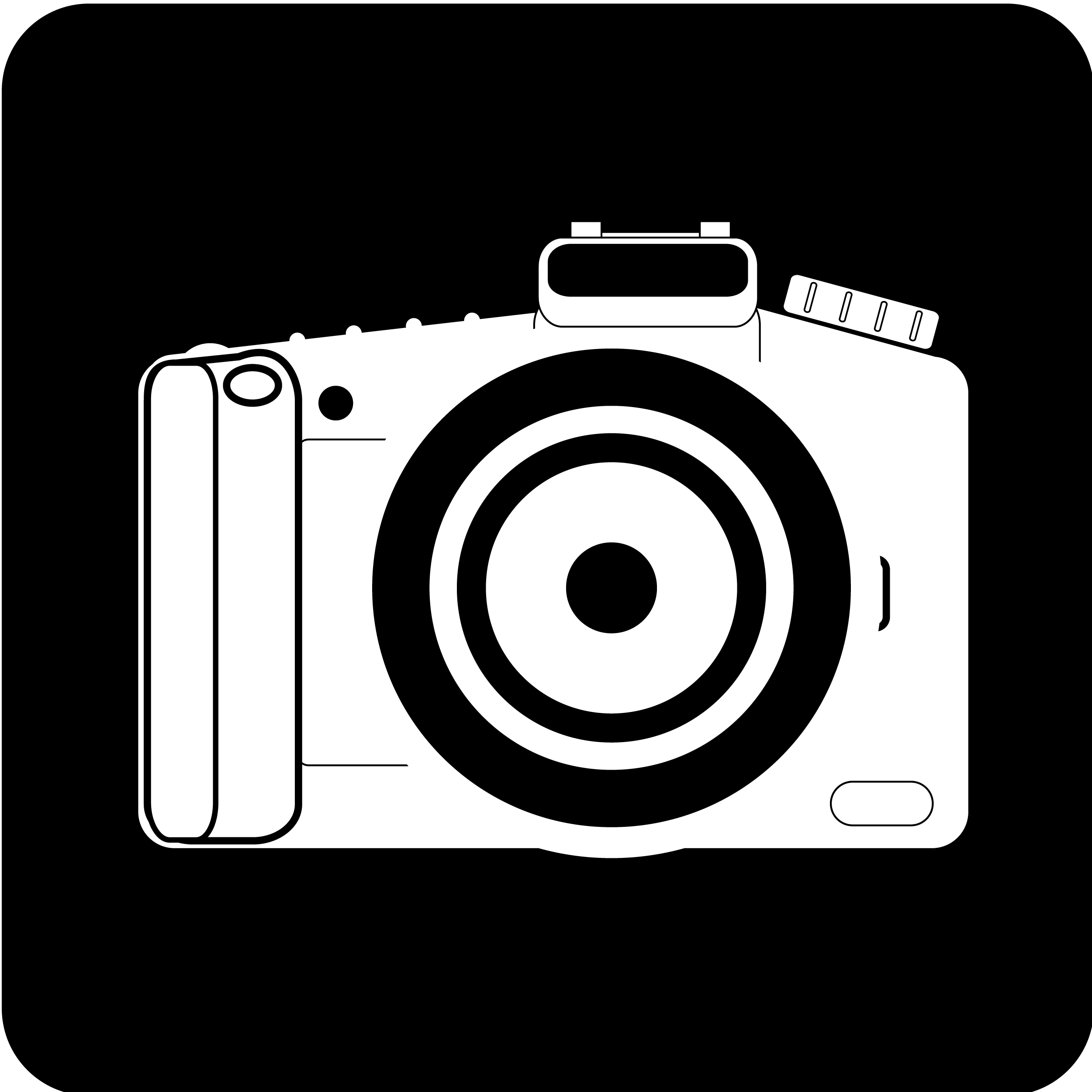 Camera Black And White Clipart