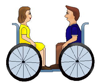 Free clip art disabled person