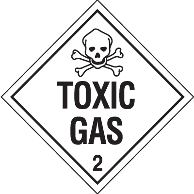 Toxic Gas Hazardous Material Placards | Seton