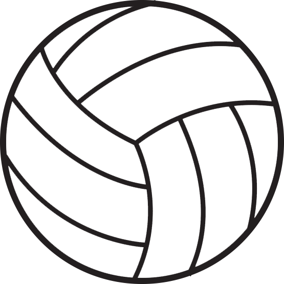 Volleyball Outline Clipart