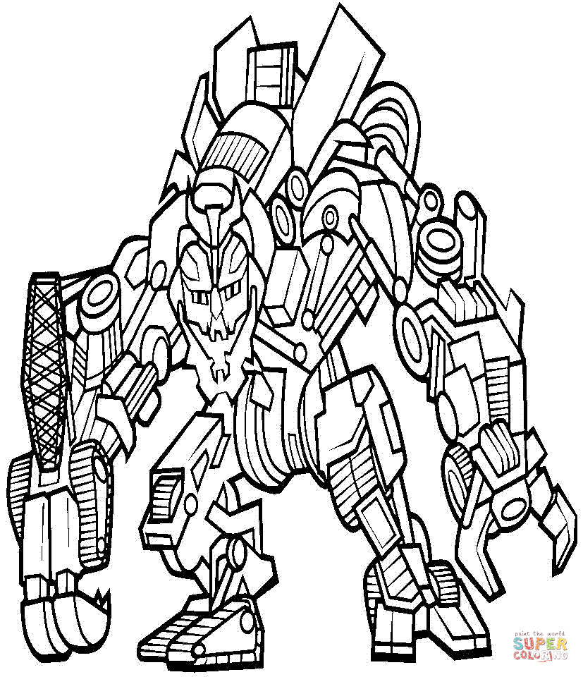 Megatron Coloring Page - AZ Coloring Pages