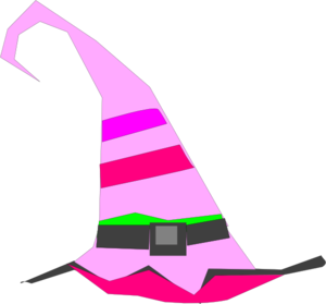 Witch Hat Pink clip art - vector clip art online, royalty free ...