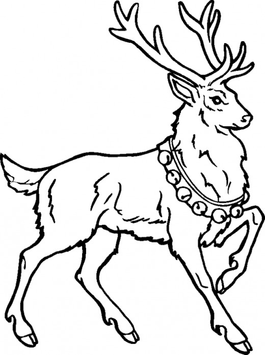 Online Rudolph and other Reindeer Printables and Coloring Pages