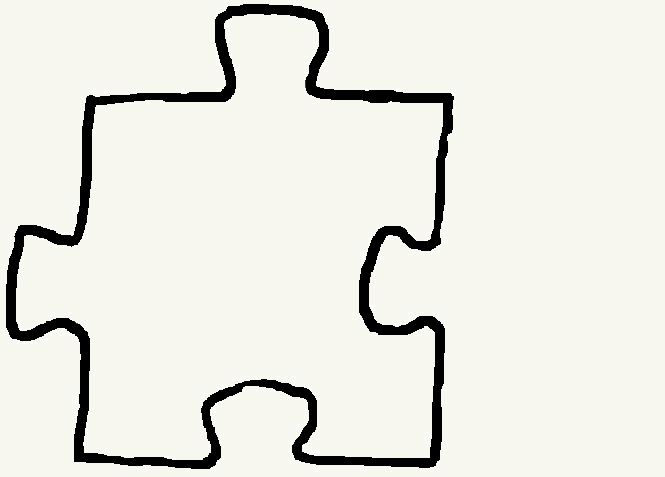 Puzzle Pieces Outline - ClipArt Best