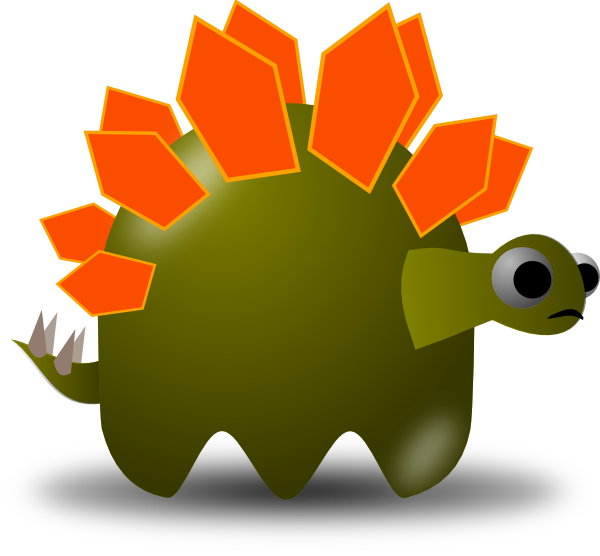 Cartoon Stegosaurus Clip Art - vector clip art online ...
