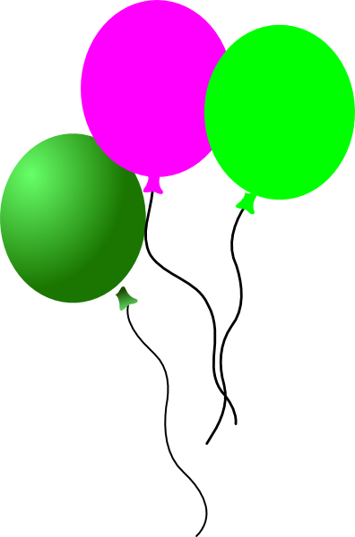 Party Balloons clip art - vector clip art online, royalty free ...