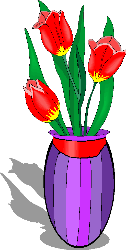 Clipart flower vase