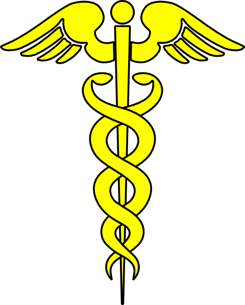 Gray Caduceus Clip Art - vector clip art online ...