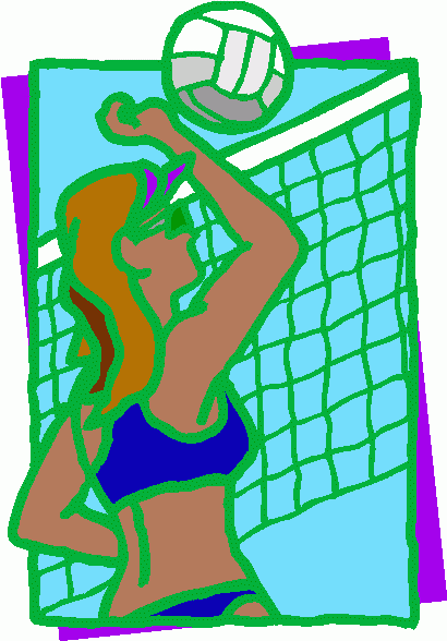 Beach Volleyball Clipart