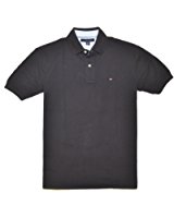 Tommy Hilfiger Mens Custom Fit Solid Color Polo Shirt at Amazon ...