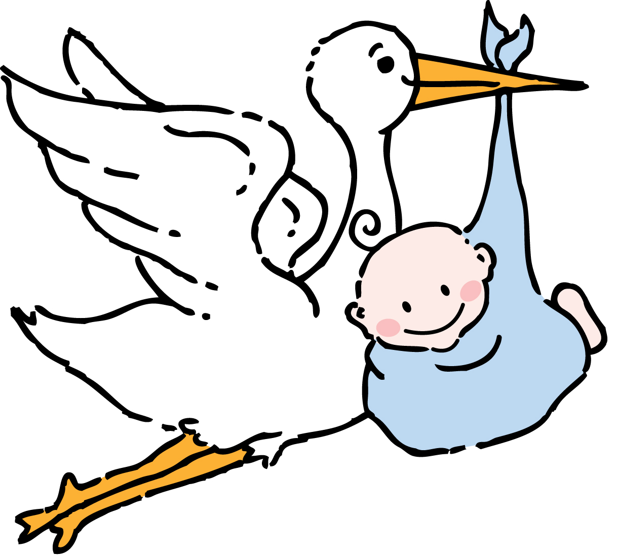 Baby And Stork Clipart | Free Download Clip Art | Free Clip Art ...