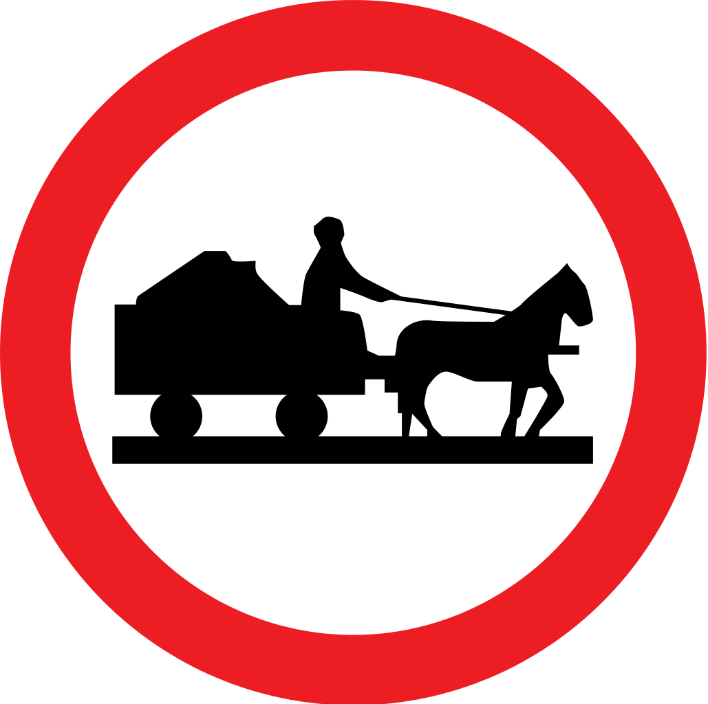 File:Cyprus road sign no animal vehicles.svg