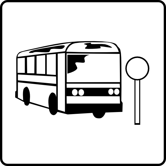 Bus stop clipart