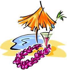 Hawaiian luau clip art