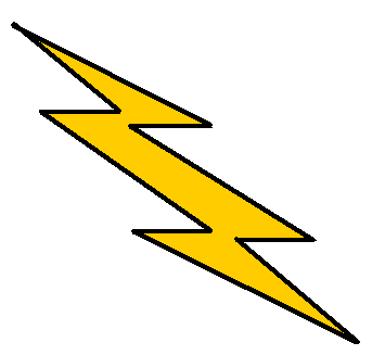 zeus lightning bolt cartoon