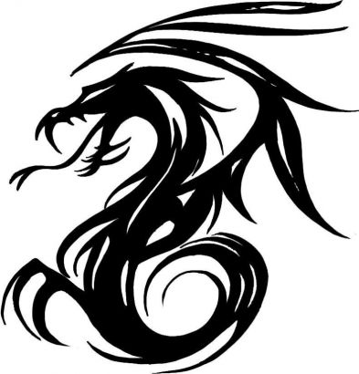 Tribal Tattoo Dragon - ClipArt Best