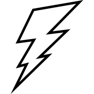 Lightning Bolt Silhouette 6422 | UPSTORE