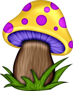 Mushrooms, Clip art and Pink