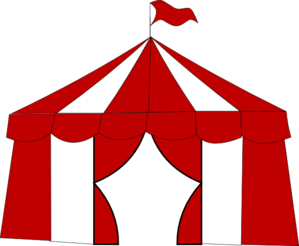 Blue Circus Tent. Clip Art - vector clip art online ...