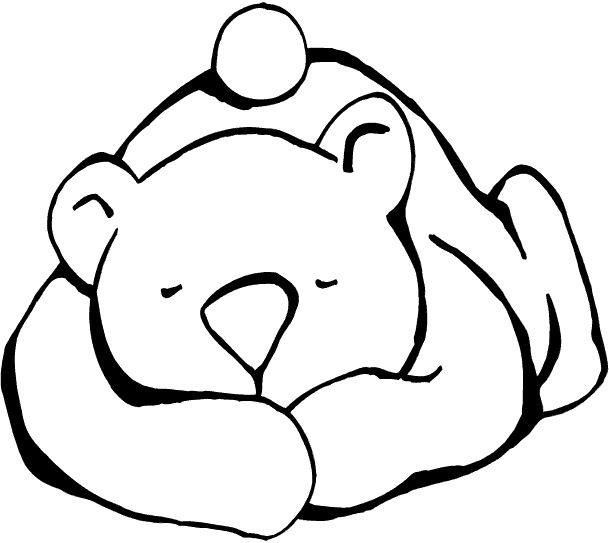 free hibernation coloring pages