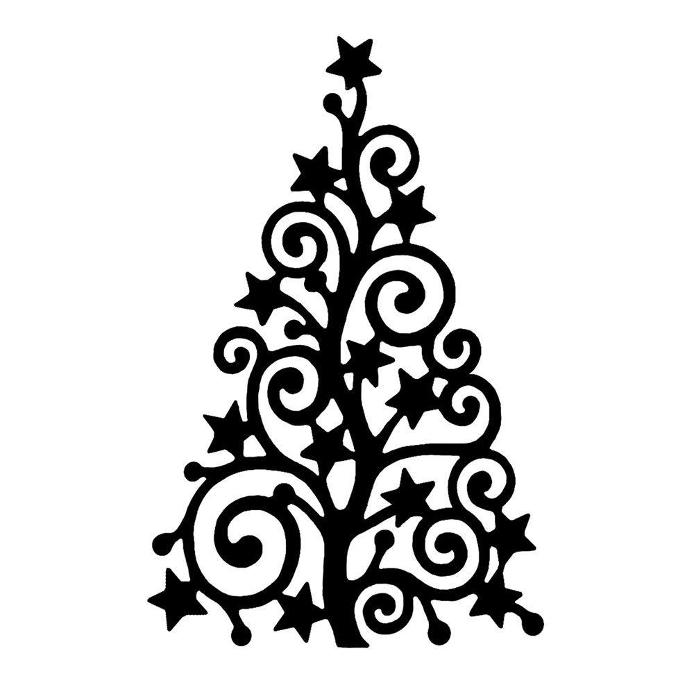 40+ Swirly Christmas Tree Clip Art