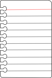 Piece Of Notebook Paper Clipart