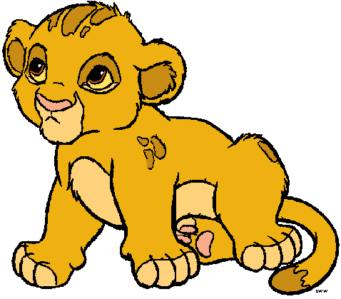 Baby lion king clipart