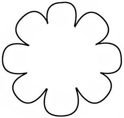 Best Photos of 4 Petal Flower Template - Free Printable Flower ...