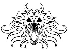 deviantART: More Like Lion Skull Tattoo by Evil-