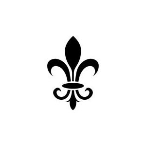 French Fleur de Lis Shape Stencil - 6 inch - Plastic: Amazon.com ...