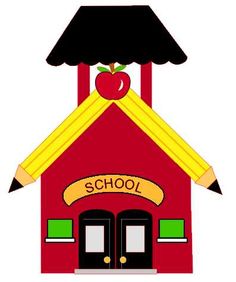 Clipart of blank school house