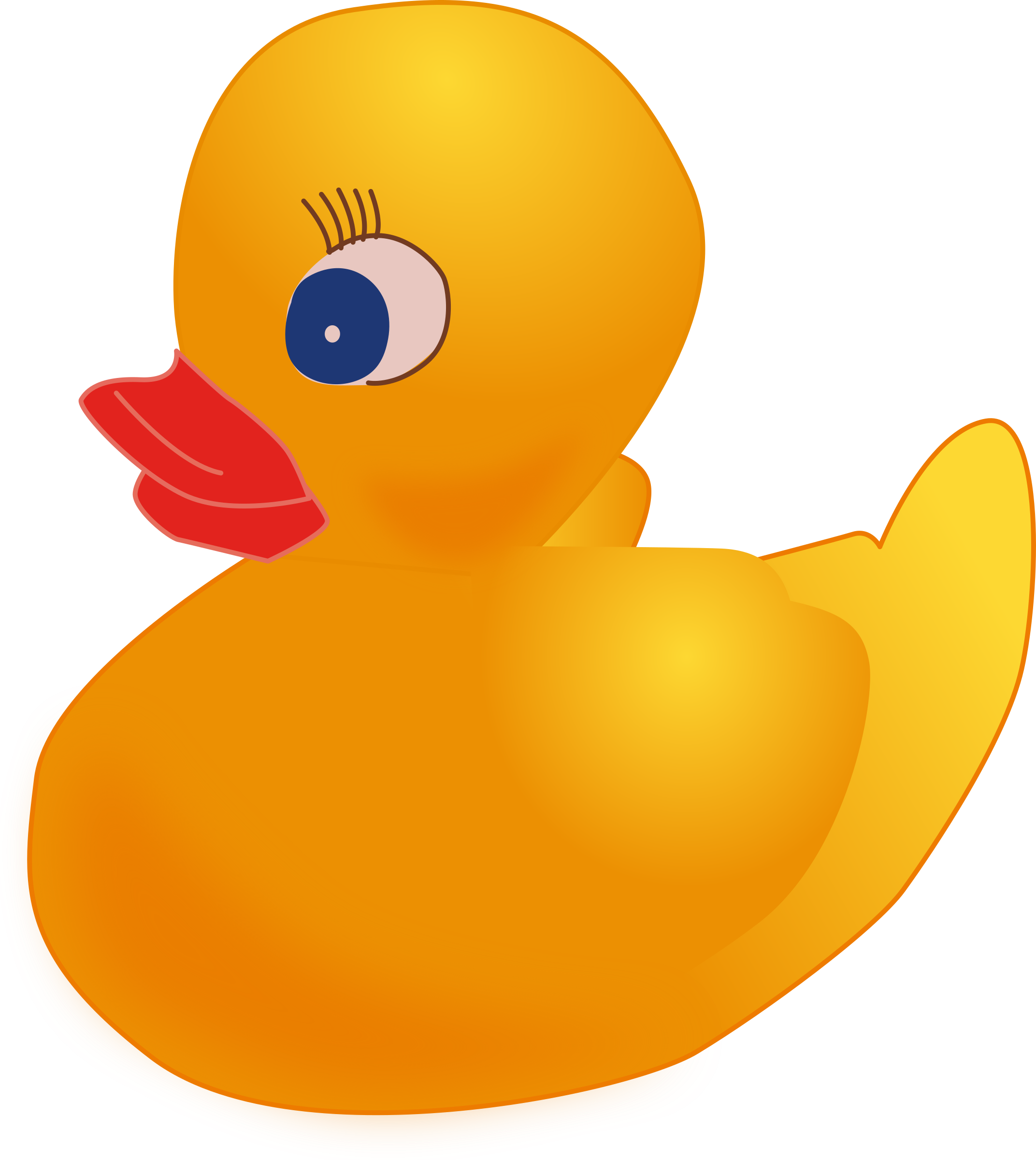 Female Rubber Ducky Vector Clipart - Free Public Domain Stock Photo