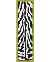 Milliken Milliken Zebra Glam Pink Passion Black/White Area Rug ...