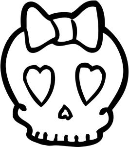 Cute skull clipart