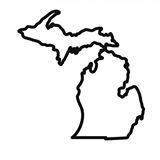 State Of Michigan Shape - ClipArt Best