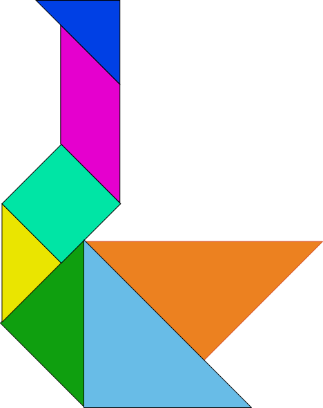 Tangram Goose - Swan - Bird 01.svg.hi.png - The Work of God's ...