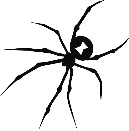 Black Widow Spider Clip Art, Vector Images & Illustrations