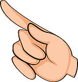 Finger point clipart