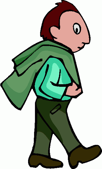 Clipart walking person