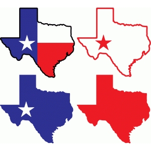 Silhouette Design Store - View Design #55616: texas shapes