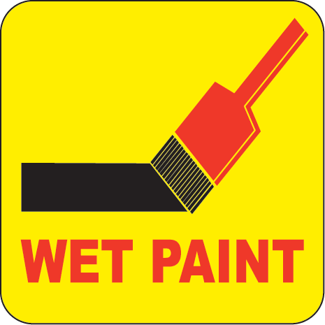 Wet Paint Signs Clipart - Free to use Clip Art Resource