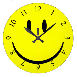 Smiley Face Wall Clocks | Zazzle