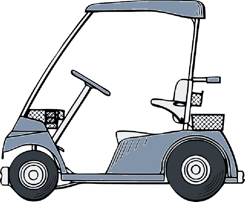 VIEW, SMALL, OUTLINE, DRAWING, CAR, GOLF, CARTOON - Public Domain ...