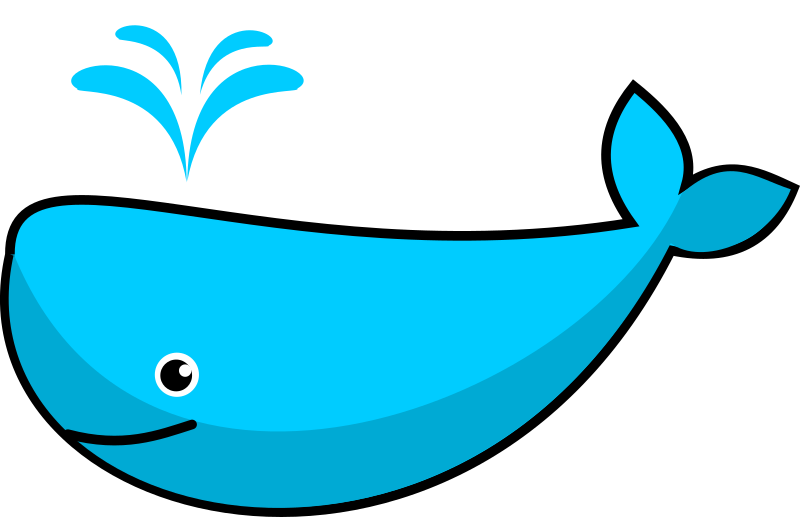 Cute whale clipart