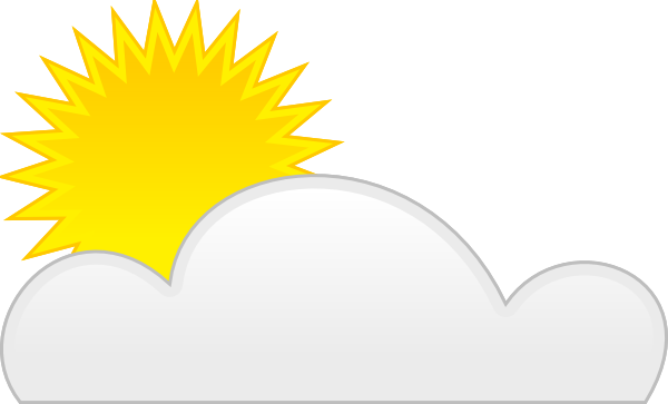 Sun And Clouds Clipart - Clipartion.com