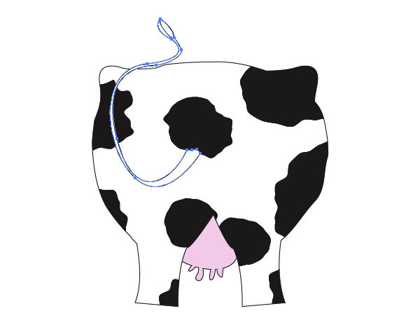Create a Milk Bottle with a Funny Cow Label