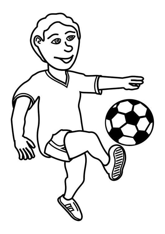 Coloring page to play football - img 27619.