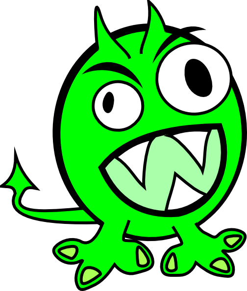 Green Monster Clip Art - vector clip art online ...