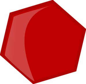 Hexagon Red Clip Art - vector clip art online ...